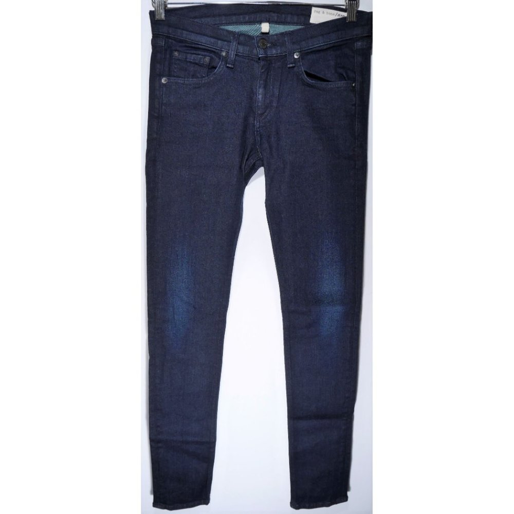 Rag & Bone Skinny Leg Jeans in Olive Harrow